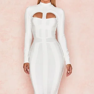 Francoise White Bandage Dress