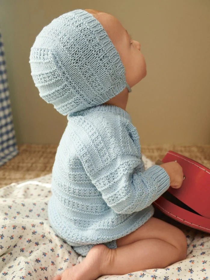 2407-1 a, b & c - Fillip sweater baby, diaper pants & bonnet - Bild 7