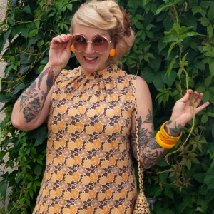 Klänning Helga - BeeFlower yellow