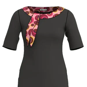 Tröja Sanna - Svart med HulaHoop Pink